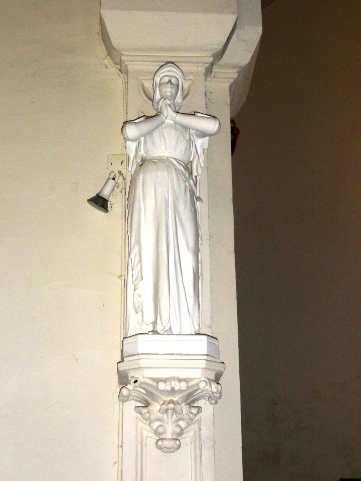 Ypreville-Biville (Seine-Mar.) église d'Ypreville, statue (09)