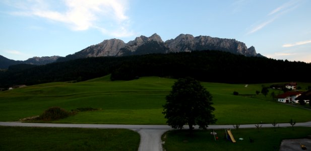 Zahmer Kaiser at evening