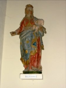 Ypreville-Biville (Seine-Mar.) église d'Ypreville, statue (11) Vierge à l'Enfant