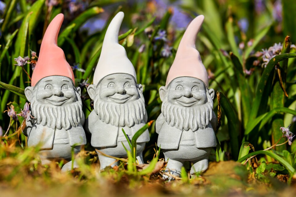 Sweet cute garden gnome