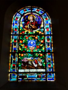 Ypreville-Biville (Seine-Mar.) église d'Ypreville, vitrail 01