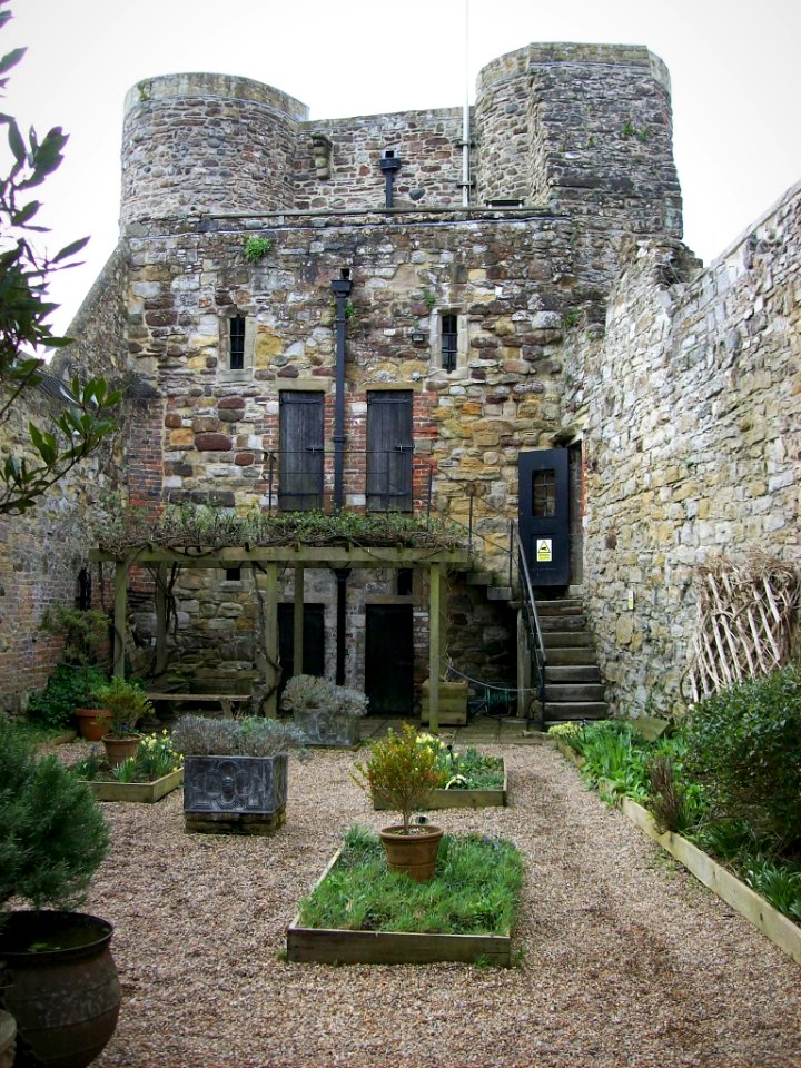 Ypres Tower and herb garden, Rye