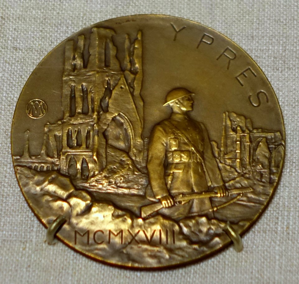 Ypres by Charles Samuel, 1918, bronze - Portland Museum of Art - Portland, Maine - DSC03968