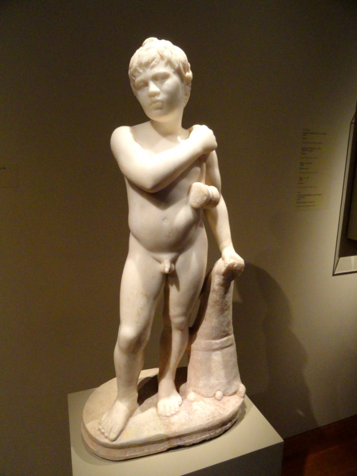 Youth with Jumping Weights, about 50 AD, Roman, Italy, marble - Cleveland Museum of Art - DSC08272