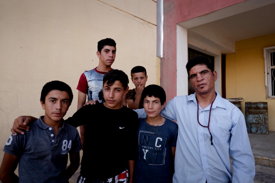 Youths playing in July of 2019 at the main institute in Shingal (Sinjar) after war with the Islamic State 16