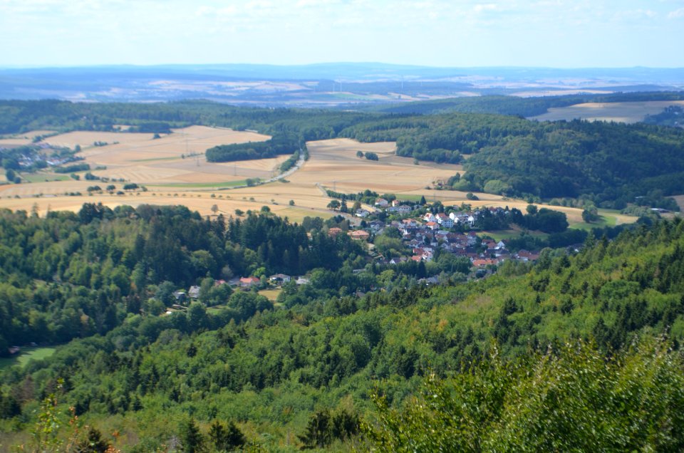 Zacken, Blick auf Oberems