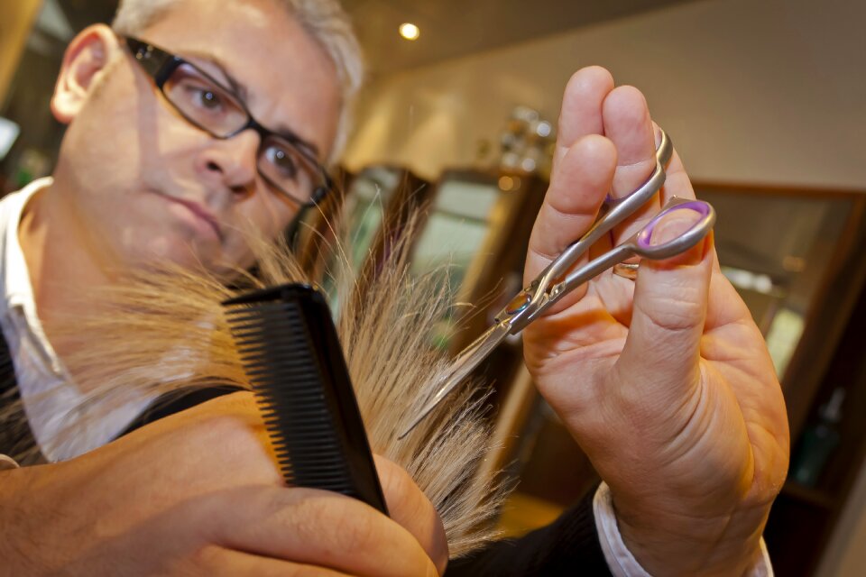Stylist haircut hairdressing