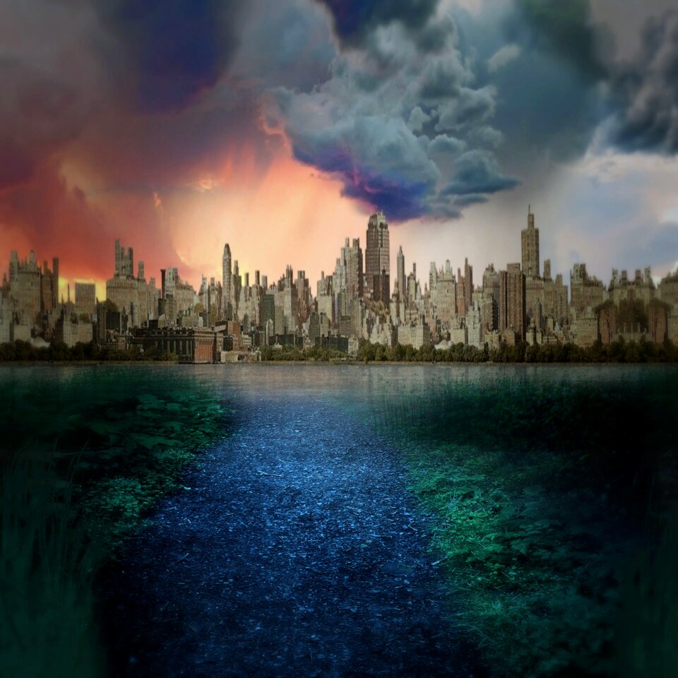 End time skyscraper gloomy