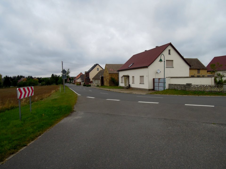 Zallmsdorf Ortsostausgang im August 2020