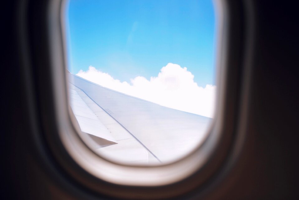 Plane vacation trip