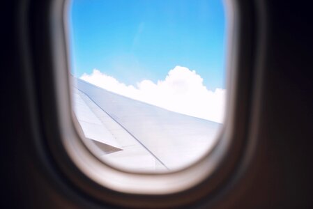 Plane vacation trip