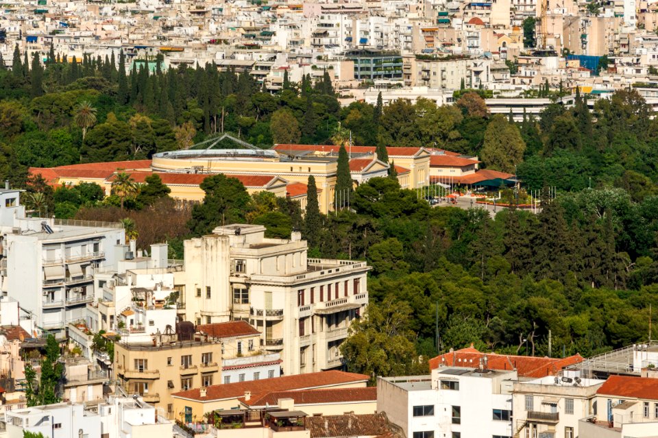 Zappeion from Acropolis, Athens, Greece