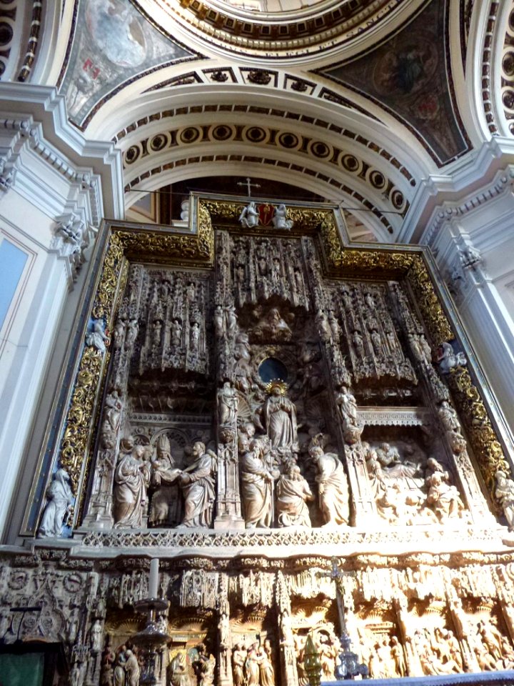 Zaragoza - Basílica del Pilar, retablo de Damián Forment 01