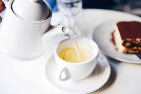 Beverage mug table photo