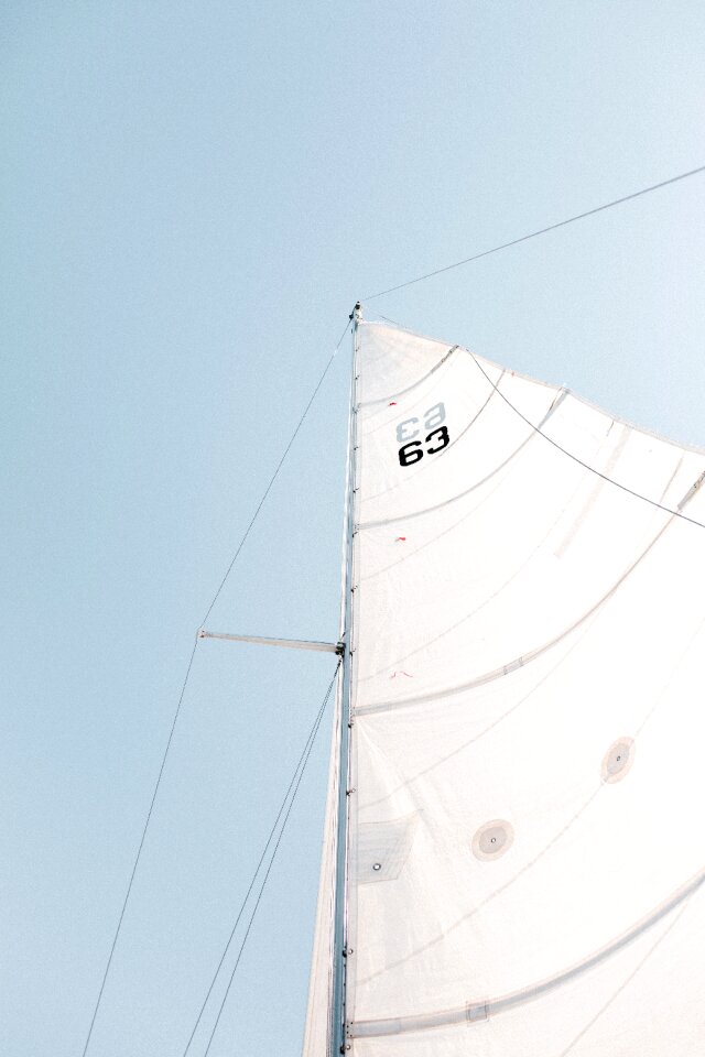 Boat sailing flag