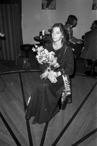 Zangeres Judy Collins in Hiltonhotel Amsterdam, Judy Collins, Bestanddeelnr 925-1519