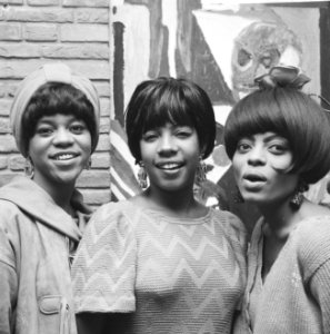 Zanggroep The Supremes in Hilton-hotel aan pers voorgesteld, v.l.n.r. Florence B, Bestanddeelnr 918-2470