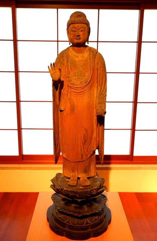 Yakushi Nyorai (Buddha of healing), Japan, Heian period, 1100s AD, wood - Dallas Museum of Art - DSC05097