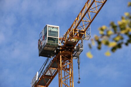 Crane construction work