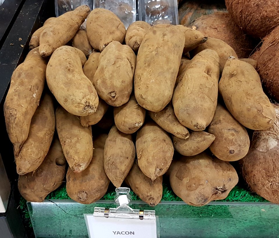 Yacon tubers sold in the Philippines