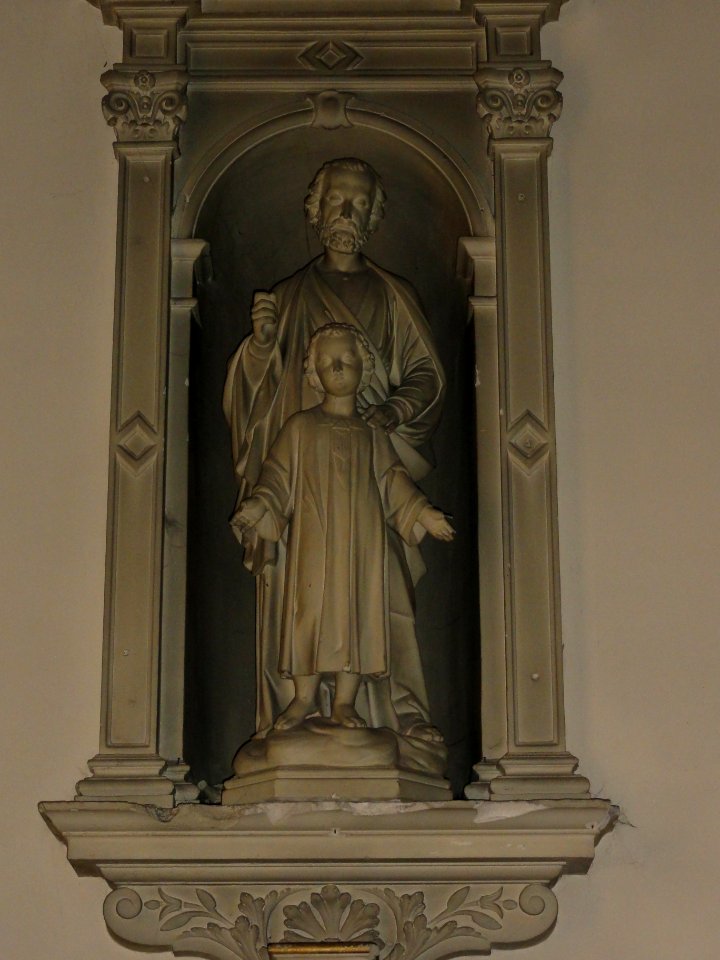 Yerville (Seine-Mar.) église, statue 16 Saint Joseph à l'Enfant