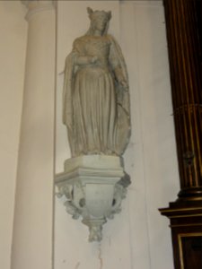 Yerville (Seine-Mar.) église, statue 08 Sainte Catherine