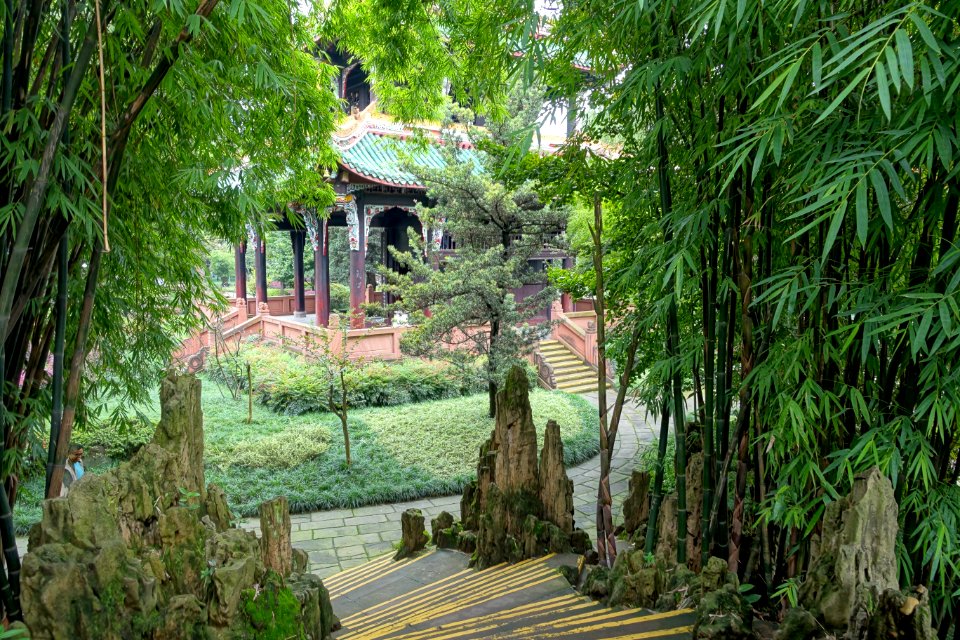 Yinshi Pavilion rockery - Wangjianglou Park - Chengdu, China - DSC06064