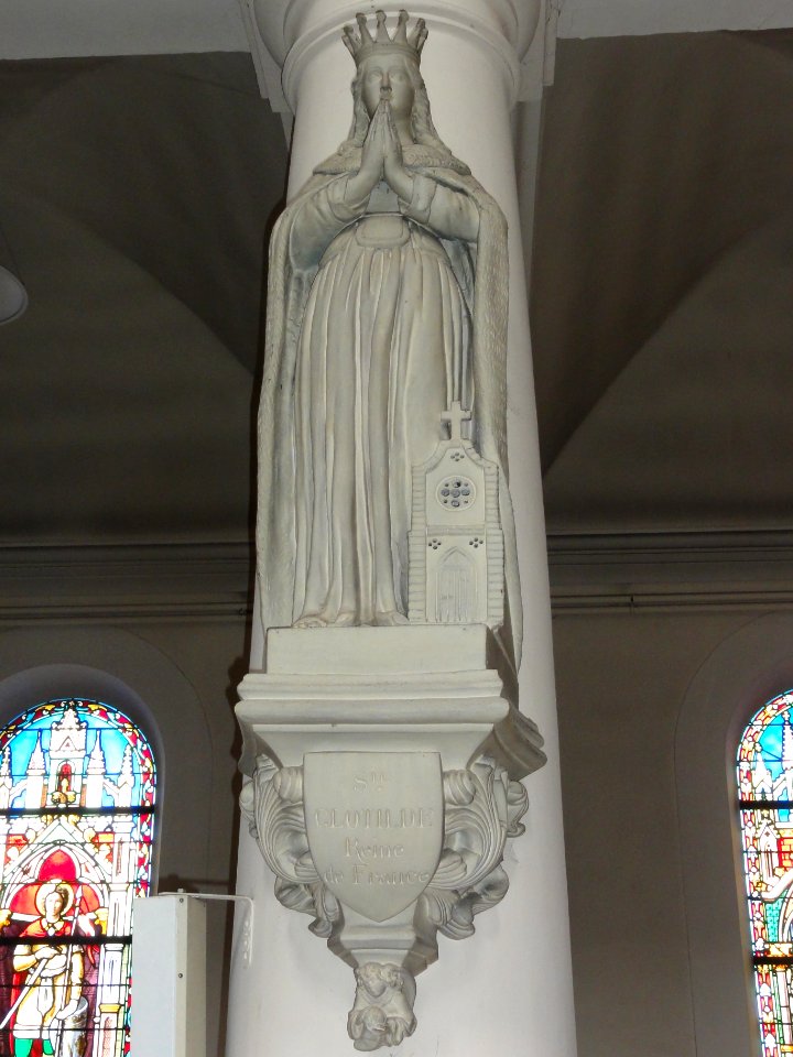 Yerville (Seine-Mar.) église, statue 05 Sainte Clotilde, reine de France