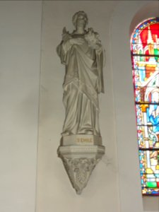 Yerville (Seine-Mar.) église, statue 02 Saint Émile
