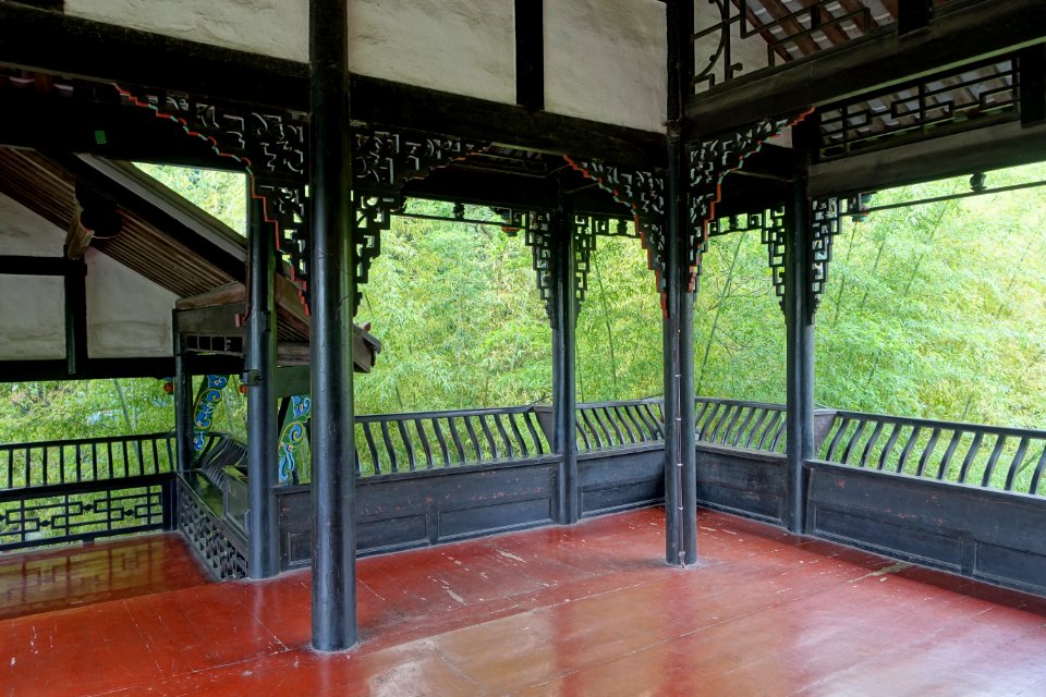 Yinshi Pavilion interior - Wangjianglou Park - Chengdu, China - DSC06056