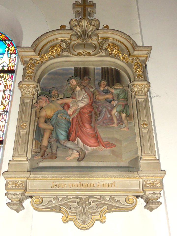 Yerville (Seine-Mar.) église, chemin de croix station 01