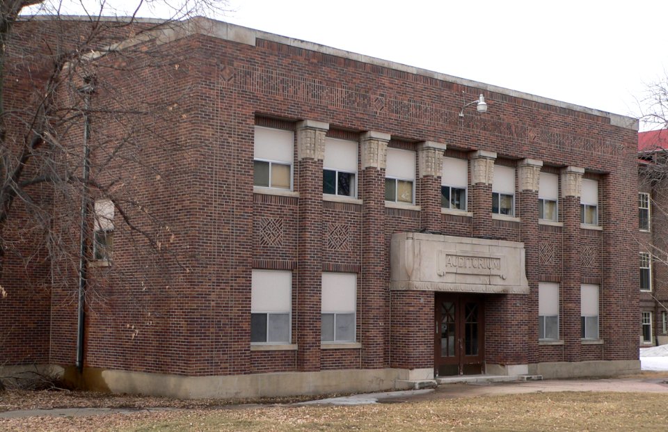 Yankton High School HD auditorium entrance