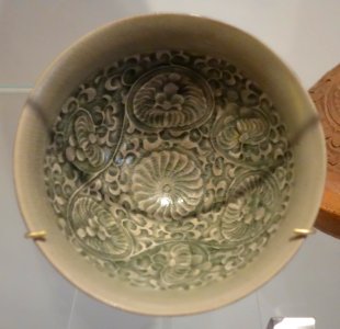 Yaozhou ware bowl, China, N. Song dynasty, c. 1065-1127, glazed moulded stoneware - Royal Ontario Museum - DSC04240