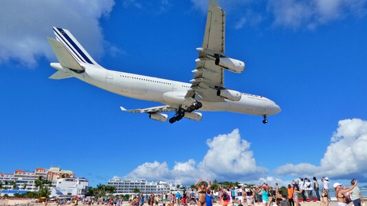 Aircraft sky clouds