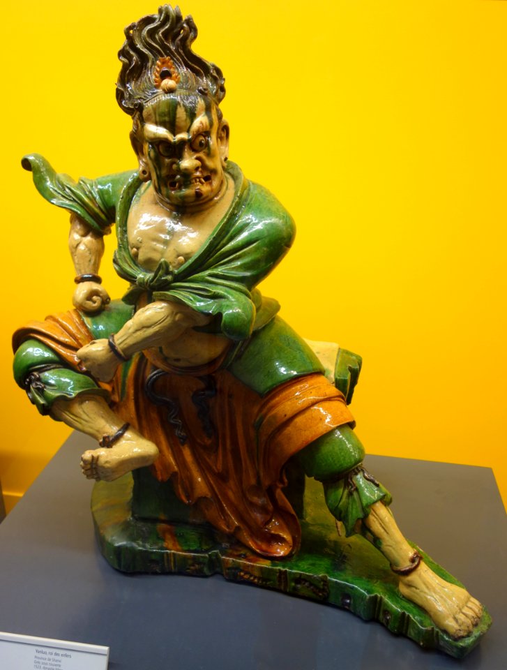 Yanluo (Yama), King of Hell, China, Shanxi Province, Ming dynasty, 1523 AD, glazed stoneware - Royal Ontario Museum - DSC03675
