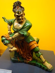 Yanluo (Yama), King of Hell, China, Shanxi Province, Ming dynasty, 1523 AD, glazed stoneware - Royal Ontario Museum - DSC03675