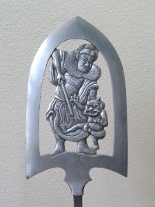 Ya-jiri arrowhead, Japan, Fukurokujiu or stag god of good fortune, Umetada Motoshige, August 1644 - George Walter Vincent Smith Art Museum - DSC03590