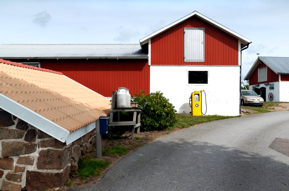 Yard on a farm in Immestad
