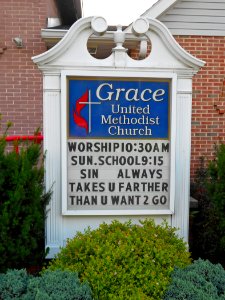 York Street Grace sign Wellsville PA