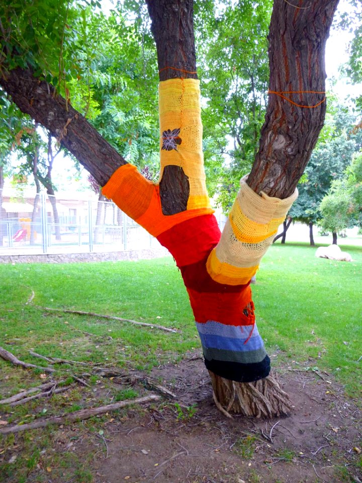 Yarn bombing en Cornellá de Llobregat