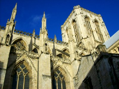 York Minster, nave and central tower photo