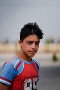 Young men gathered at Mosul's "Old Bridge" over the Tigris River in summer of 2019 to jump into the water and escape summer heat 27
