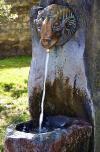 Drinking fountain water stream photo