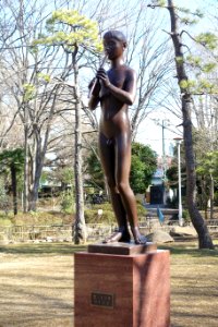 Youth Playing a Flute - Arisugawa-no-miya Memorial Park - DSC06843