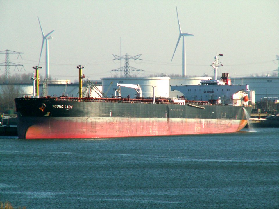 Young Lady p16 at the '5e Petroleumhaven', Port of Rotterdam, Holland 25-Feb-2006