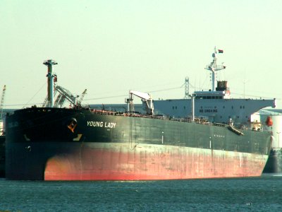 Young Lady p17 at the '5e Petroleumhaven', Port of Rotterdam, Holland 25-Feb-2006