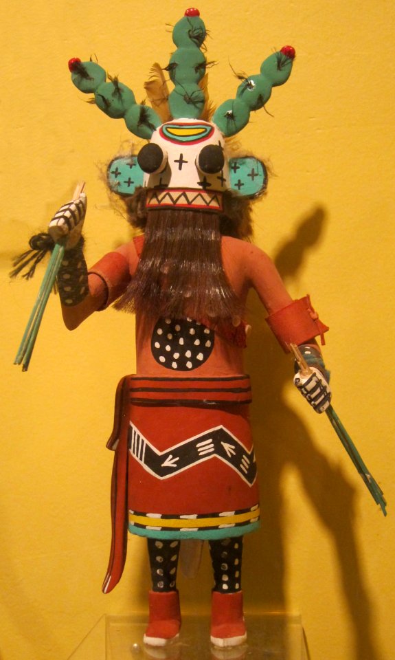 Yunya (prickly pear cactus) kachina, Arizona, Hopi people, Honolulu Museum of Art