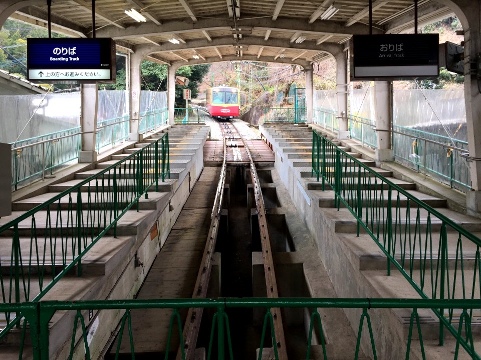 Yawatashi cable station platforms