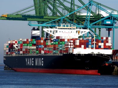 YM Winner (ship, 2015), IMO 9684689, Call Sign VROL7, Port of Antwerp