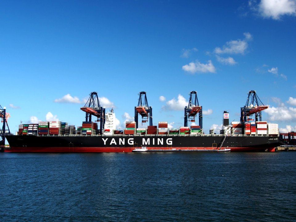 YM Winner (ship, 2015), IMO 9684689, Call Sign VROL7, Port of Rotterdam pic2